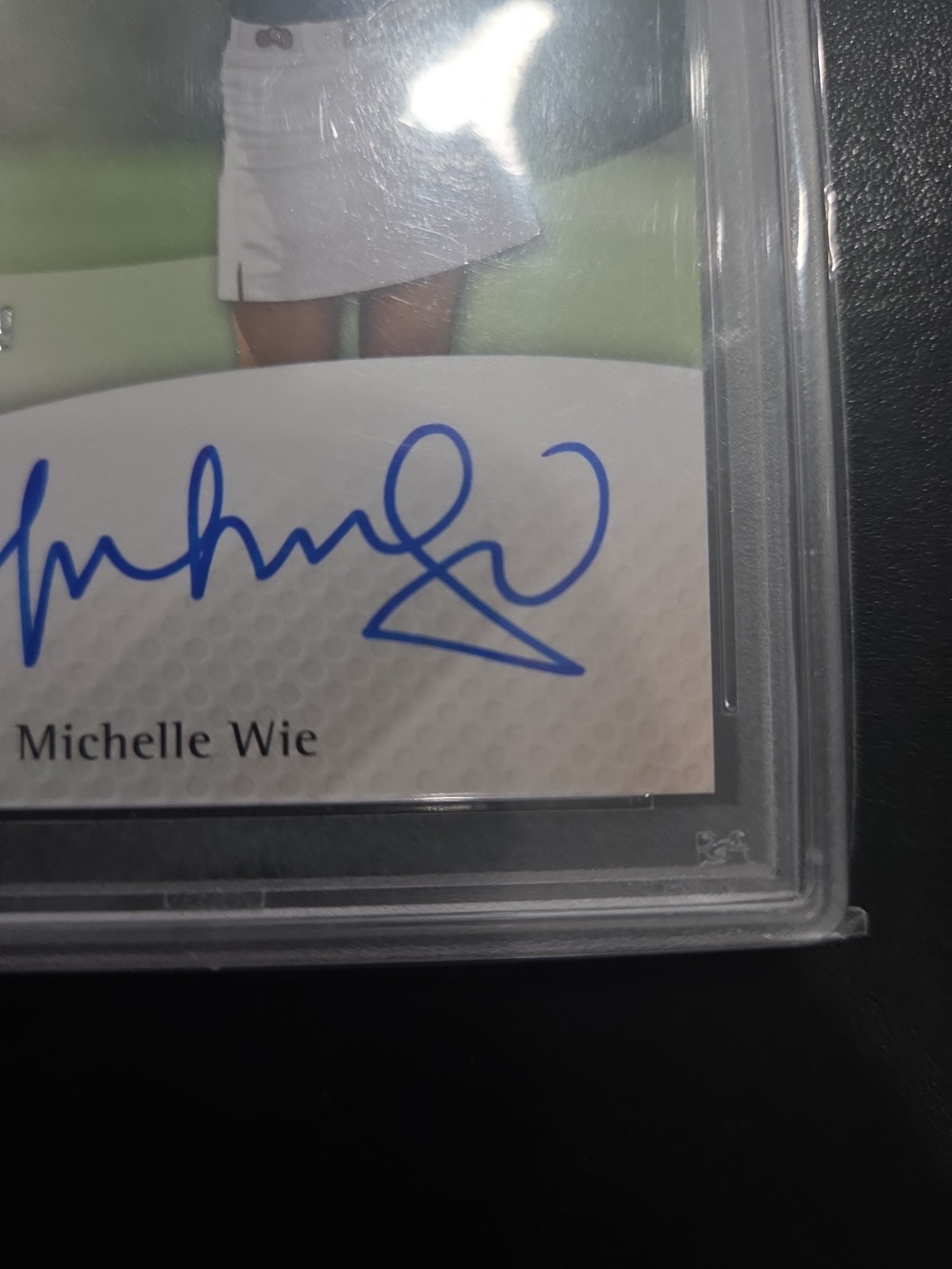 2014 SP Authentic #111 Michelle Wie  Rookie Auto PSA 9 view 10