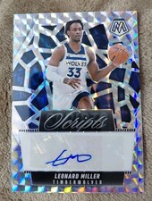 Leonard Miller TIMBERWOLVES 2024-25 Mosaic Scripts Autograph