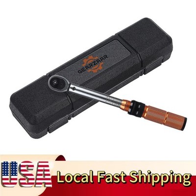 1/4'' Drive Click Torque Wrench Snap Socket Ratcheting 2-20Nm 17.7-177 INLB USA