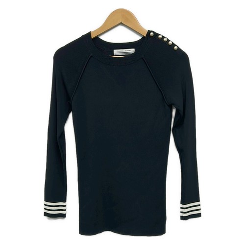 BORDERS at BALCONY Black White Women's Sweater