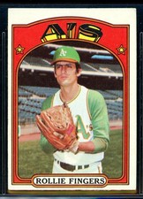 1972 Topps ROLLIE FINGERS Card #241 CREASE FREE! VG/EX+ Centered!