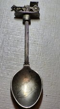 Vintage Great Britain Silver Plate Horse & Buggy Bermuda Souvenir Spoon 