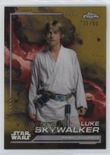 2024 Chrome Star Wars Rebel Alliance Gold Refractor 31/50 Luke Skywalker 2oz