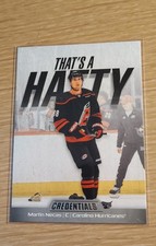 2024-25 Upper Deck Credentials - That's a Hatty Martin Necas #TH-MN