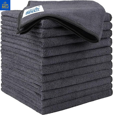Ultra-Absorbent Lint-Free Microfiber Cloths 12-Pack for Home & Car