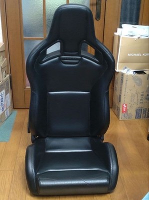 RECARO semi-bucket seat for Sportster, full leather, black