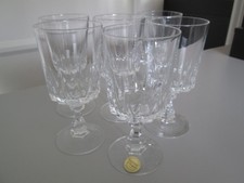6 verres à eau en cristal d'Arques