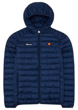Ellesse Mens Puffer Jacket Lombardy Padded Jacket Navy