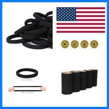 50PCS Hair Ties for Women, Cotton Seamless Hair Bands, Elastic Ponytail Holde...