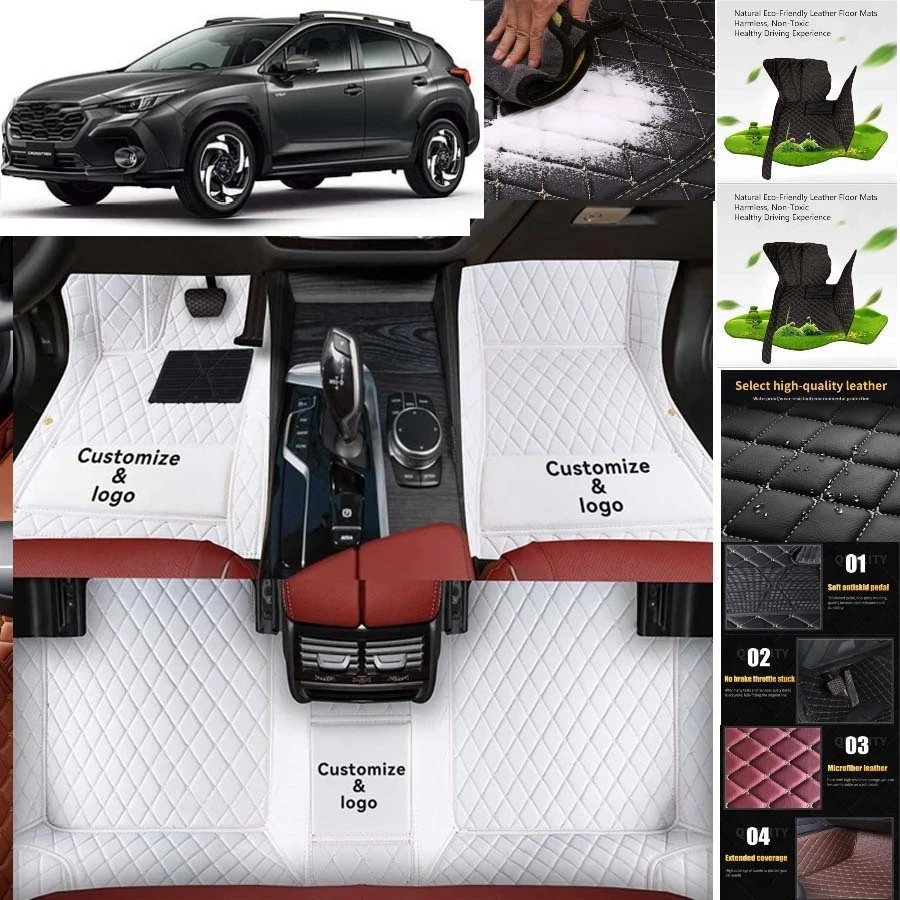 For Subaru XV Crosstrek Car Floor Mats Custom Waterproof Auto Liners Carpets - Image 4 of 4