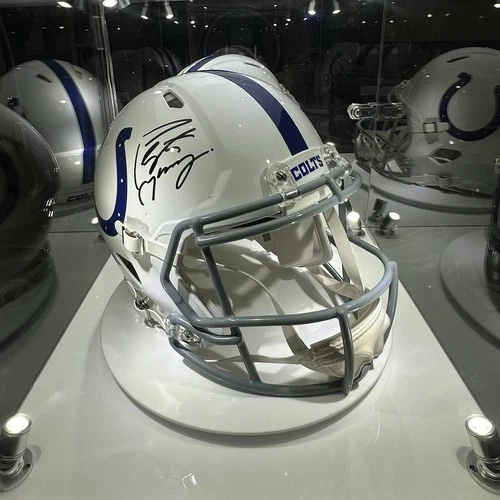 Peyton Manning - Signed Colts Authentic Speed Helmet Fanatics COA