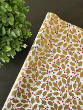 ELEGANT HOLLY Design Tissue Paper Sheets Choose Size  Package Amount