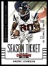 Andre Johnson 2014 Panini Contenders #92 Texans NFL READ FREE SHIP AutographDen