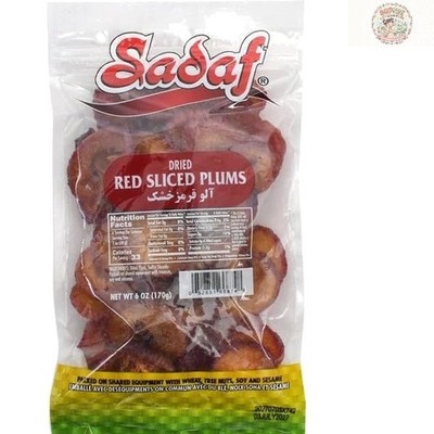 Conveniently Sliced Dried Red Plums - Perfect for Baking & Snacks - 6 Oz