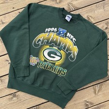 Vintage 90s Green Bay Packers Pro Player NFC Champs Sweatshirt XL USA