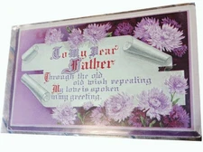 Vintage 1912 Fathers Day Postcard In Protective Sleeve