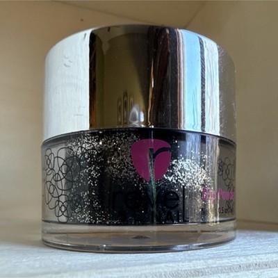 Revel Nail Dip Powder-D388 Starry Night Black Silver Glitter 0.5oz Slightly Used