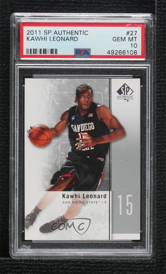 2011-12 SP Authentic Kawhi Leonard #27 PSA 10 GEM MT 0g90