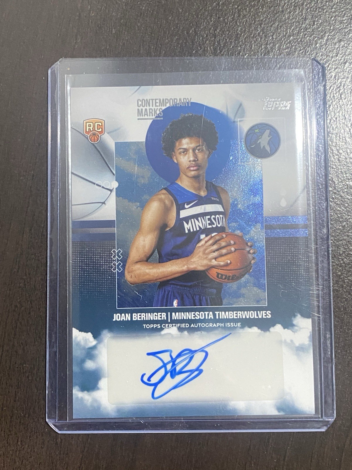 2025-26 Topps Joan Beringer Contemporary Marks RC Auto #CM-JB Timberwolves