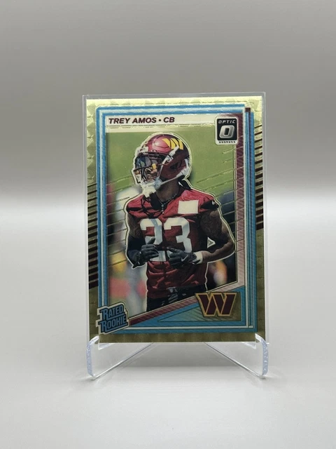 2025 Donruss Optic - Trey Amos GOLD VINYL 1/1 (RC) - Washington Commanders 🔥