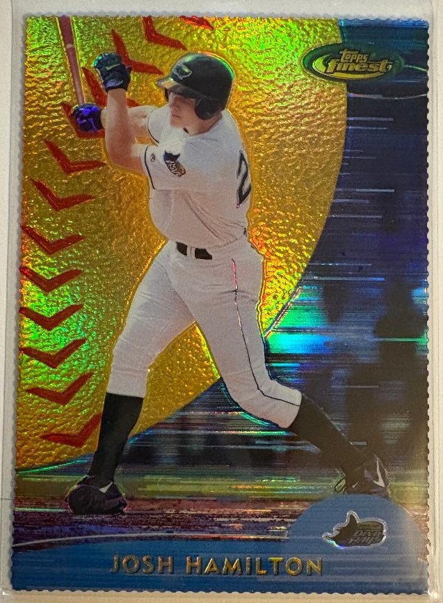 2000 Topps Finest Gold Refractor Josh Hamilton Rare