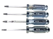 GREAT NECK TOOLS 4-pc. TORX SCREWDRIVER SET, TX20, TX25, TX27, TX30, USA