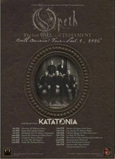 Opeth 2026 North American Tour poster