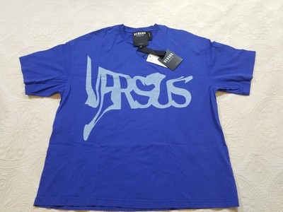 Versus Versace Men s Blue Logo Graphic T-Shirt Size L New With Tags