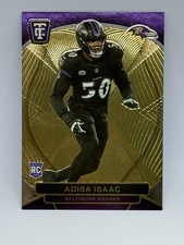 2024 Adisa Isaac Panini Totally Certified Gold Rookie Card RC /399 Ravens. rookie card picture