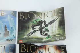 LEGO Bionicle Instructions Lot 8606 8588 8589 8592 Lehvak Kurahk Turahk