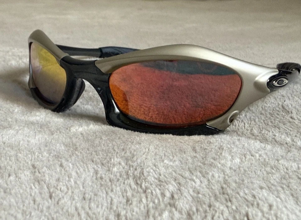 Empalme Oakley - Marco plateado/negro con lentes Fire Iridium Foto 4 de 4