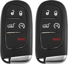 X AUTOHAUX 2pcs 433MHz Replacement Keyless Entry Remote Car Key Fob for Black 