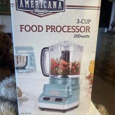 Robot culinaire Americana Classics en acier inoxydable 3 tasses 200 W AMC-FP1-W neuf