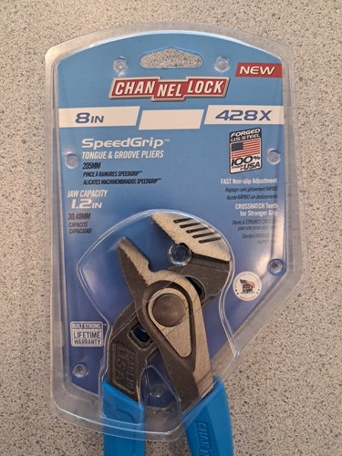 CHANNELLOCK 428X 8 Zoll SPEEDGRIP gerade Backen Nut & Feder Zange - Bild 4 von 4