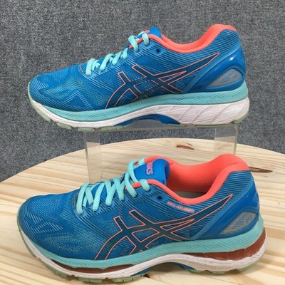 Asics Shoes Womens 7 Gel-Nimbus 19 Athletic Running Sneakers Blue