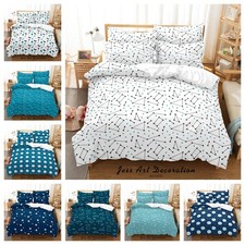 3D Moon Constellation Pattern Background Quilt Cover Duvet Cover Comforter set