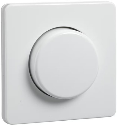Elso ELG227014 Zentralplatte mit Drehknopf für Dimmer, Fashion/Riva/Scala, reinw