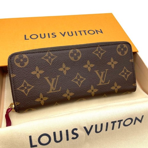 Louis Vuitton Monogram Porte-Feuille Clemence Long Wallet with IC Chip