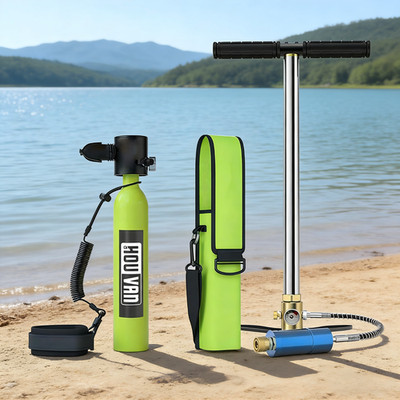 US Stock 0.5 L (3.5 Cu Ft) Scuba diving tank with pump For Underwater Recreation