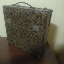 Vintage Record Case Classic Design with Record Listing Used
