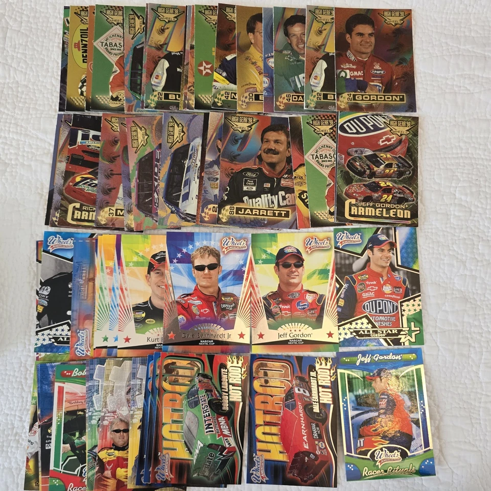 Лот из 500+ больших коллекционных карт NASCAR 90-е 00-е Upper Deck Press Pass Wheels - Изображение 4 из 4