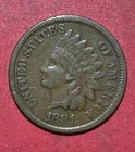 1881 US Indian Head Cent! Very Fine! NICE! Old US Coin!
