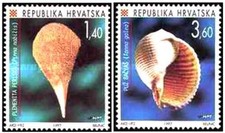 Timbres Faune marine (dont Coquillages) Croatie 389 - 391 ** - 82681FQ