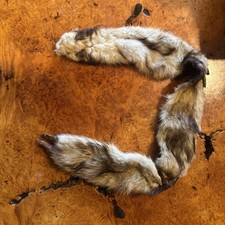 Vintage Genuine Complete Pelt Mink Fur Collar Stole Wrap Boa Scarf