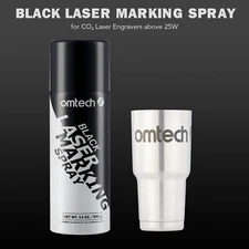 OMTech Laser Marking Spray High Contrast Spray for Metal Engraving 13 oz Aerosol