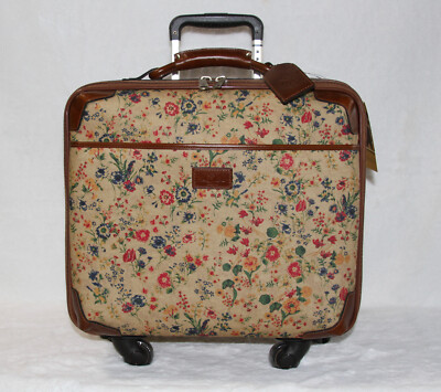 Patricia Nash Velino Trolley Luggage Suitcase Bag Carry On Prairie Rose NWT