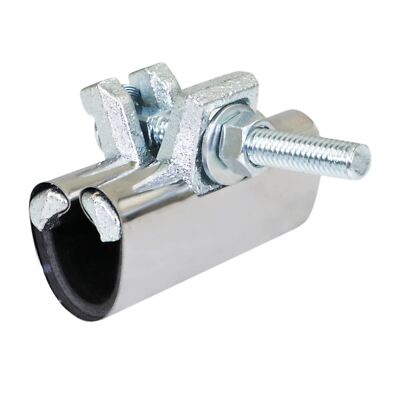1 in. x 3 in. Long 1-Bolt IPS Pipe Repair Clamp, Stainless Steel
