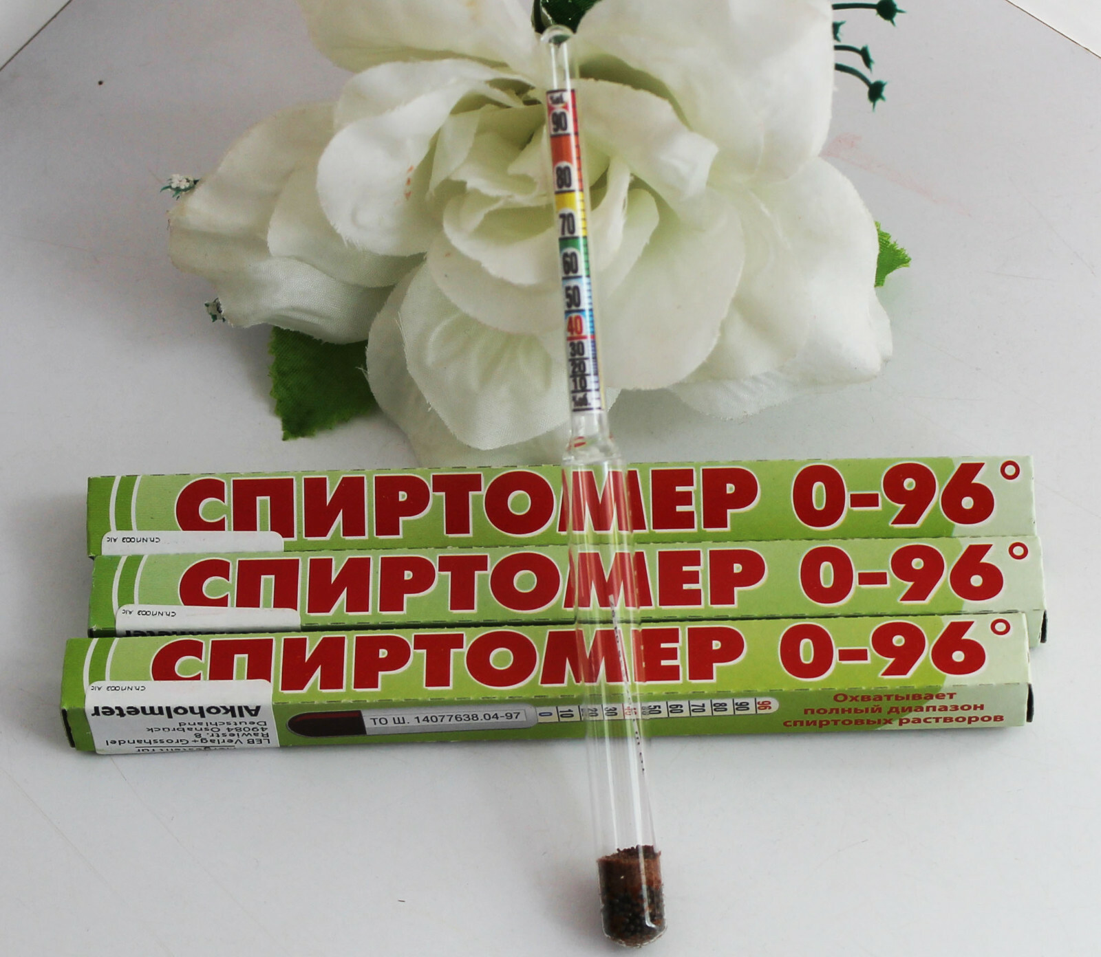 3 Alkoholmeter Alkoholmesser 0-96% Spirtometer Refraktometer Vinometer Спиртомер