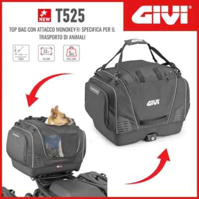Sac Animal de Compagnie Transport Chiens Et pour Moto Scooter GIVI T525  Monokey
