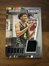2021 Panini Chronicles Draft Picks Threads Rookie #/99 Jalen Green RC